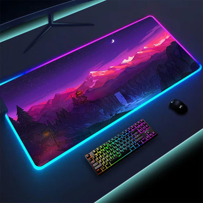 Non-slip RGB Gaming Pad – Ultra-Stable Desk Mat with Customizable Glow