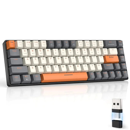 Ajazz AK33 – 75% Tri-Mode Wireless Mechanical Keyboard (84 Keys, Hot-Swappable)