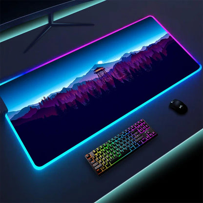 Non-slip RGB Gaming Pad – Ultra-Stable Desk Mat with Customizable Glow