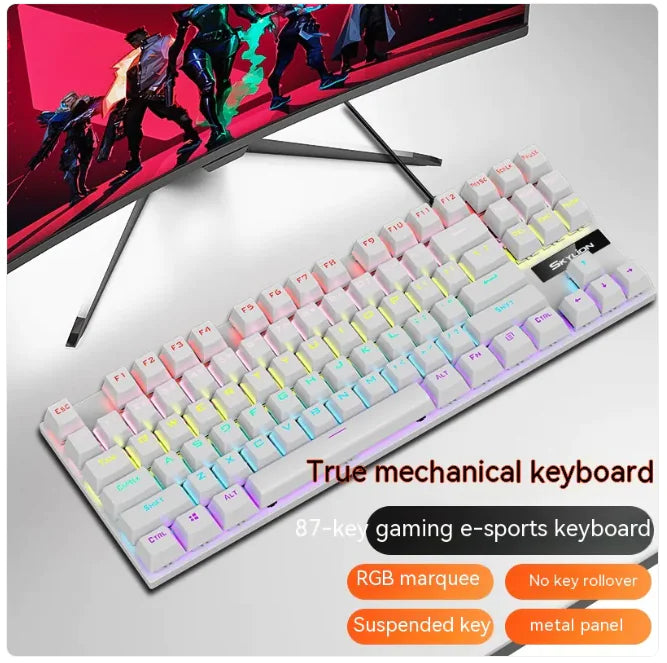 Siyoteam SY-TK87 Tenkeyless Mechanical RGB Gaming Keyboard