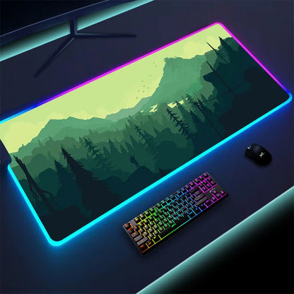 Non-slip RGB Gaming Pad – Ultra-Stable Desk Mat with Customizable Glow