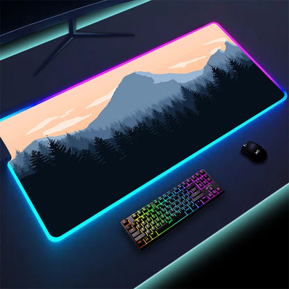 Non-slip RGB Gaming Pad – Ultra-Stable Desk Mat with Customizable Glow