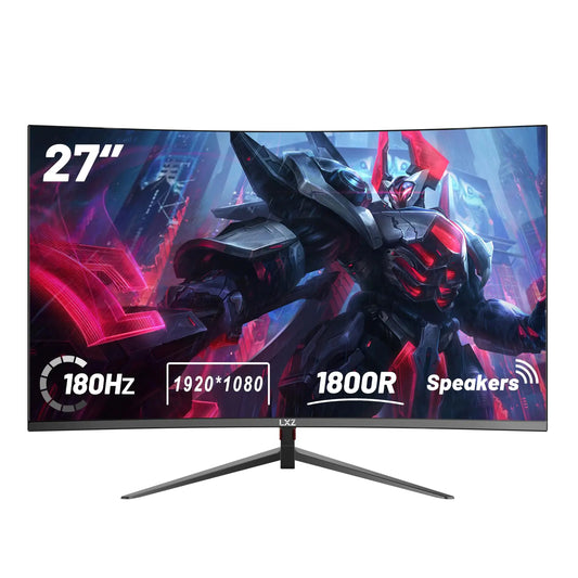 LXZ 27" Curved Gaming Monitor – Full HD, 180Hz, 1ms, FreeSync, 1800R, Frameless Design