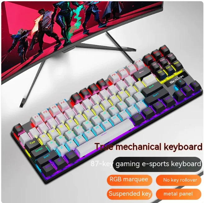 Siyoteam SY-TK87 Tenkeyless Mechanical RGB Gaming Keyboard
