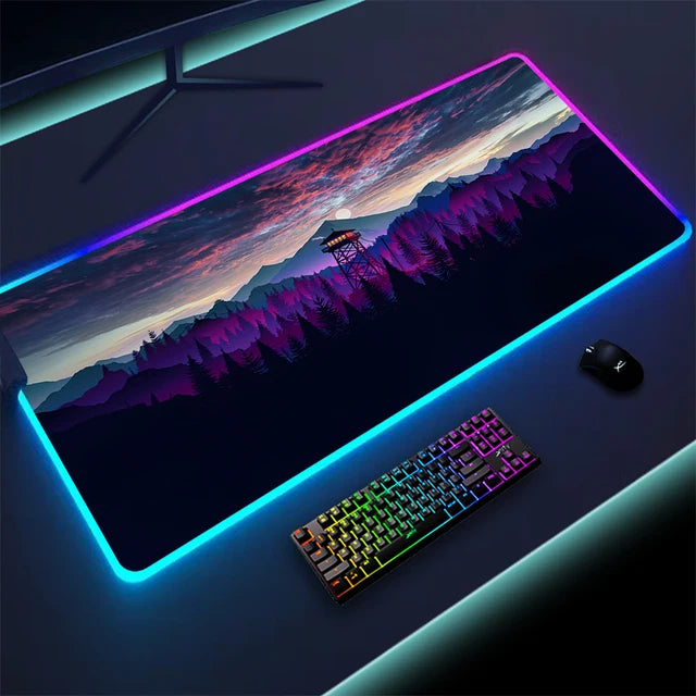 Non-slip RGB Gaming Pad – Ultra-Stable Desk Mat with Customizable Glow