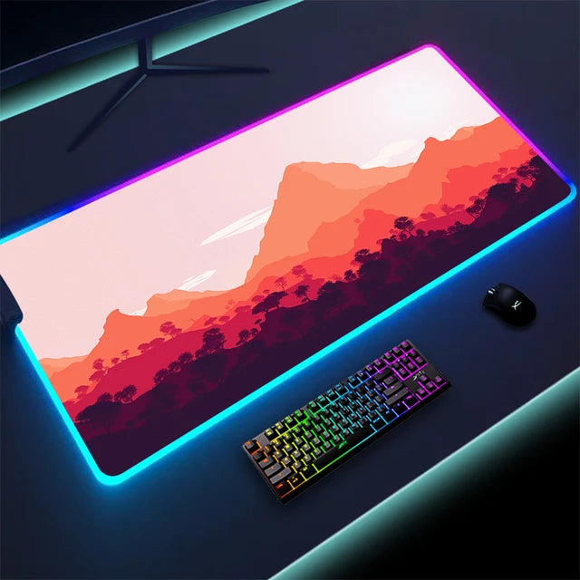 Non-slip RGB Gaming Pad – Ultra-Stable Desk Mat with Customizable Glow