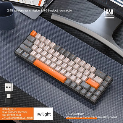 Ajazz AK33 – 75% Tri-Mode Wireless Mechanical Keyboard (84 Keys, Hot-Swappable)