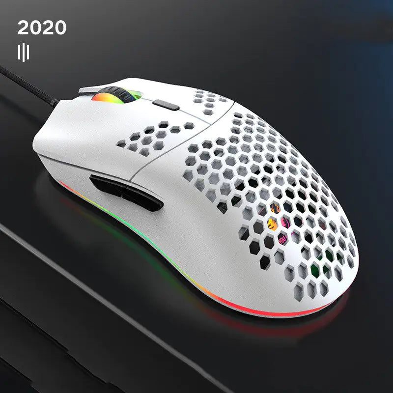 Delux M800 – Ultralight RGB Honeycomb Gaming Mouse (Wired, 16K DPI, 6 Buttons)
