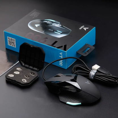 Rapoo VT300 – Wired RGB Gaming Mouse with Adjustable Weights & 8 Programmable Buttons