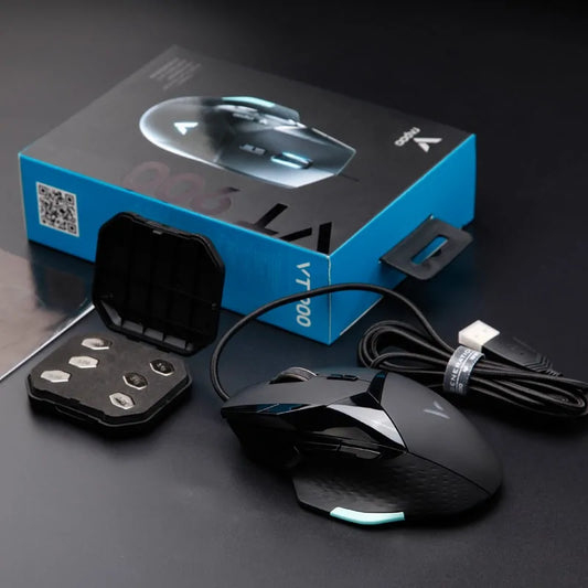 Rapoo VT300 – Wired RGB Gaming Mouse with Adjustable Weights & 8 Programmable Buttons