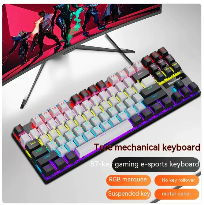 Siyoteam SY-TK87 Tenkeyless Mechanical RGB Gaming Keyboard