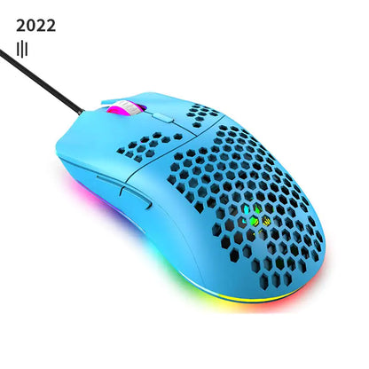 Delux M800 – Ultralight RGB Honeycomb Gaming Mouse (Wired, 16K DPI, 6 Buttons)