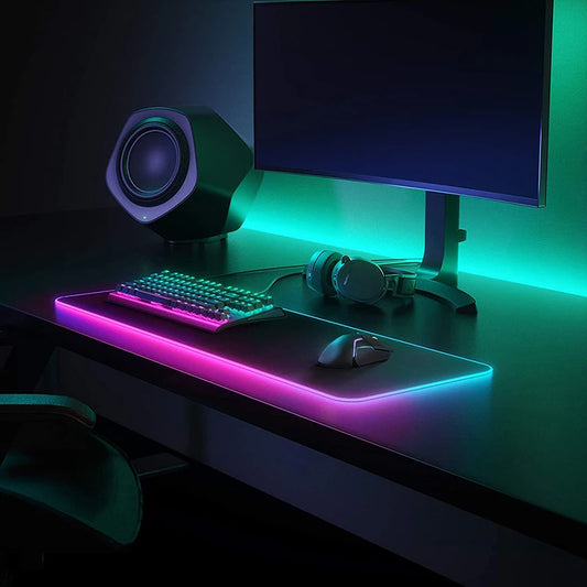 Non-slip RGB Gaming Pad – Ultra-Stable Desk Mat with Customizable Glow