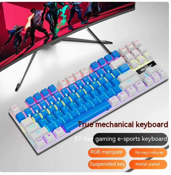 Siyoteam SY-TK87 Tenkeyless Mechanical RGB Gaming Keyboard