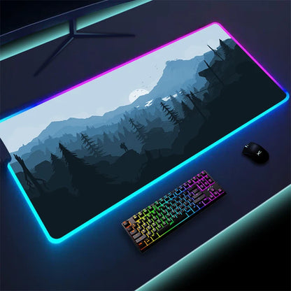 Non-slip RGB Gaming Pad – Ultra-Stable Desk Mat with Customizable Glow