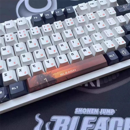 Custom Q1 Knob with 128 Keys Anime Bleach Cherry MX Switch Mechanical Keycaps