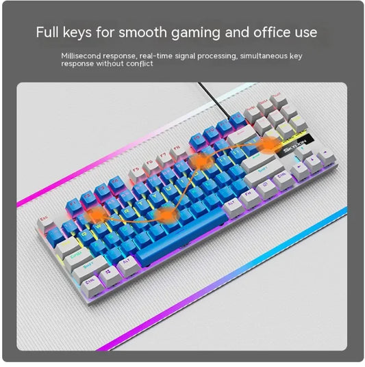 Siyoteam SY-TK87 Tenkeyless Mechanical RGB Gaming Keyboard
