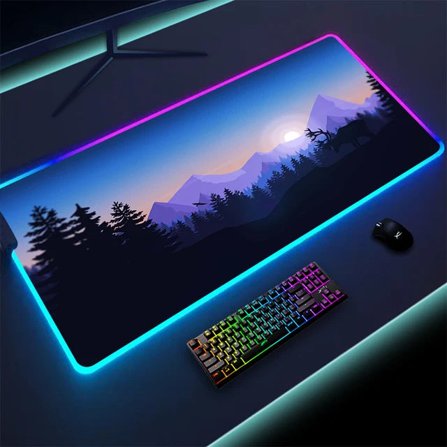 Non-slip RGB Gaming Pad – Ultra-Stable Desk Mat with Customizable Glow