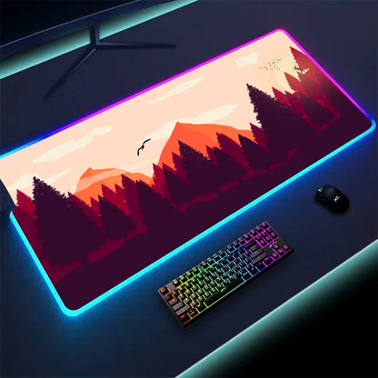 Non-slip RGB Gaming Pad – Ultra-Stable Desk Mat with Customizable Glow