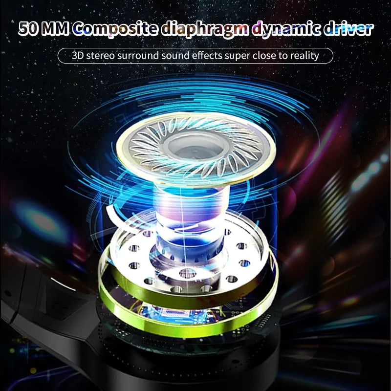 RGB Wired Gaming Headset with Mic – 3.5mm + USB, Multi-Platform Compatible