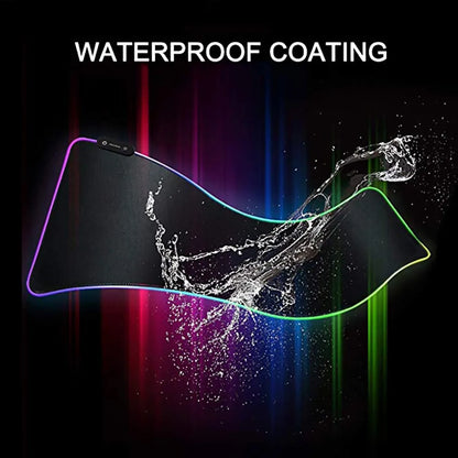 RGB Luminous Gaming Mouse Pad – Detachable USB & Pro Glide Surface