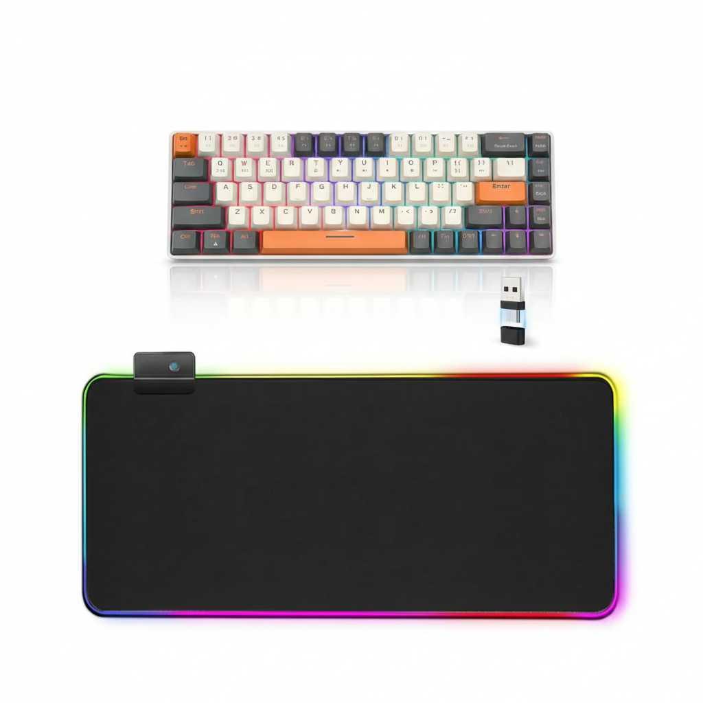 Ajazz AK33 wireless, XL RGB Gaming Mouse Pad