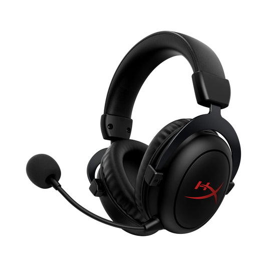 HyperX Cloud II Core Wireless - Gaming Headset for PC DTS Headphone:X Spatial Audio Memory Foam Ear Pads Black