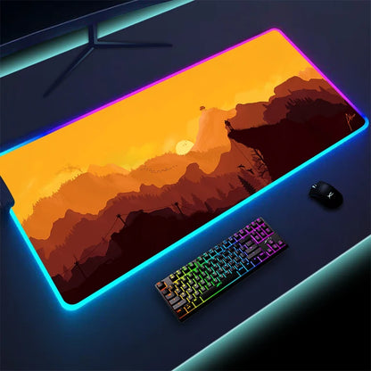 Non-slip RGB Gaming Pad – Ultra-Stable Desk Mat with Customizable Glow
