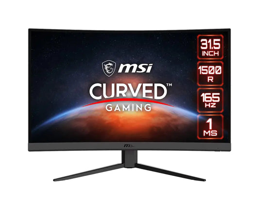 MSI Optix G32C4W 32" Gaming Monitor – 165Hz, 1ms Response Time, 1080P, FreeSync, Curved, LED, HDMI, DisplayPort