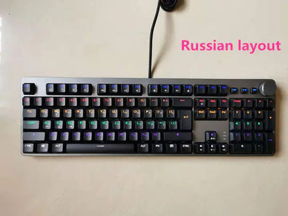 AUKEY KM-G15 – Full-Size RGB Mechanical Gaming Keyboard with Volume Knob (Blue Switches)