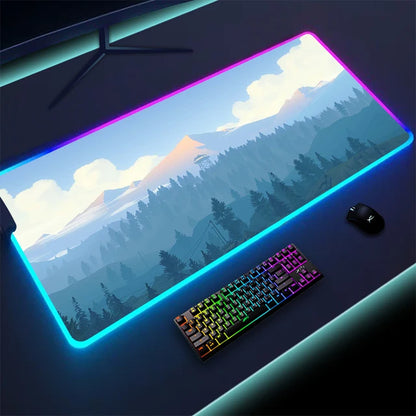 Non-slip RGB Gaming Pad – Ultra-Stable Desk Mat with Customizable Glow