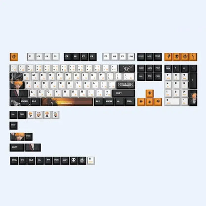 Custom Q1 Knob with 128 Keys Anime Bleach Cherry MX Switch Mechanical Keycaps