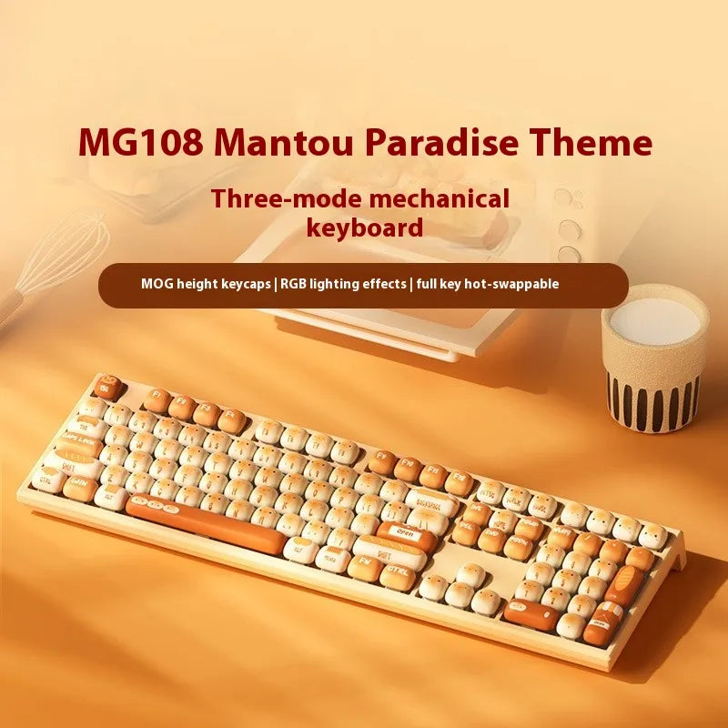 Akko MG108B MOG – 108-Key RGB Mechanical Keyboard with Custom PBT Keycaps
