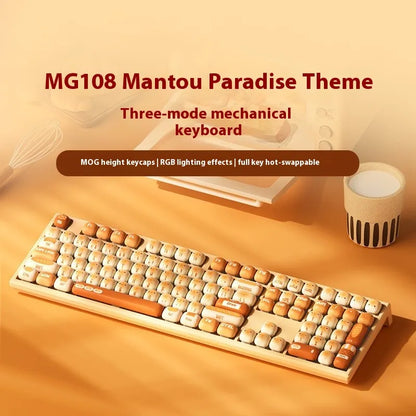 Akko MG108B MOG – 108-Key RGB Mechanical Keyboard with Custom PBT Keycaps