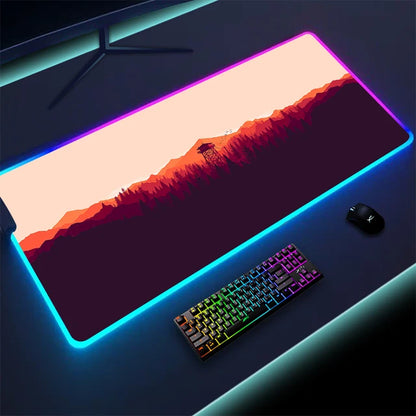 Non-slip RGB Gaming Pad – Ultra-Stable Desk Mat with Customizable Glow