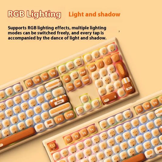 Akko MG108B MOG – 108-Key RGB Mechanical Keyboard with Custom PBT Keycaps